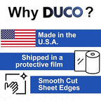 Duco USA-Made Clear Cast Acrylic Sheet 1/8 Inch Thick 12" x 24" - 1 Pack of Transparent Plexiglass Sheet - Lightweight Acrylic Board for Window Replacements, Displays, Signs, and More