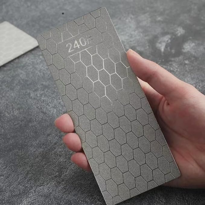 Diamond Sharpening Stone, 5 Pcs Knife Sharpening Stone for Kitchen Sharpening, Diamond Lapping Plate Coarse/Medium/Fine Grit Sharpener, 320/600/1000/2000/3000 Grit