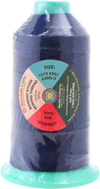 Mandala Crafts Bonded Nylon Thread Navy Blue Heavy Duty Sewing Threads - 800 YDs Size 207 630D T210 Tex 210 Thread for Leather Jeans Weaving Outdoor Marine Upholstery Threads