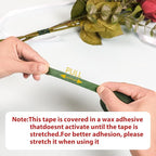 NESCCI Flower Tape,Floral Tape for Bouquets,12 Rolls of 1/2 "Wide Dark Green Flower Tape,Used for Wrapping Bouquet Stems and Flower Crafts,Wedding Bouquet (Dark Green, Size 264 Yards)