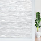 Haton Window Privacy Film, Frosted Glass Privacy Window Clings, Sun Blocking Frosting Opaque Coverings, Static Cling Removable Decorative Stickers for Home Door, Non-Adhesive 23.6" x 78.7"
