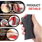 30-Pcs 3x4 Inch 2500 Grit Sanding Sponge Set, Soft Foam Hand Sanding Blocks, Ultra-Fine Wet/Dry Sandpaper for Wood, Metal, Drywall, Furniture Polishing