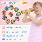 Chivao 20 Pcs Classic Kaleidoscopes Educational Toys for Party Favors Fun Kaleidoscope Toy for Stock Stuffers Bag Fillers Birthday Party School Classroom Prizes, Random Colors (Cute Style)