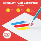 Simetufy 12 x 12 inch 5 Pack Painting Canvas Boards- Gesso Primed Acid-Free 100% Cotton Canvas Panels for Acrylics Oil Watercolor Tempera Paints