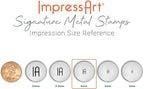 ImpressArt - Rainbow Metal Punch, Nature Steel Stamping & Handmade Jewelry Making Tools (6mm)