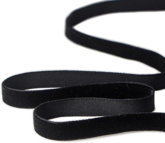 Ribbli Polyester Black Velvet Ribbon,3/8 Inch,10-Yard Spool,Use for Choker,Gift Wrapping,Floral Bouquets, Boutonnieres