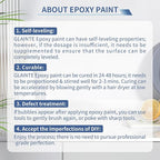 GLAINTE White Marble Countertop Paint Kit - Epoxy Countertop Refinishing Kit for Kitchen Bathroom Cover 35-38 Sq.Ft
