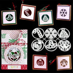 Metal Cutting Dies DIY Merry Christams Embossing Stencil Template Scrapbooking Card Making Mold Photo Album Arts Crafts Tools (Christmas Snowflake Set -10.5×7cm)
