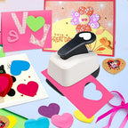 Heart Hole Punch 1 inch Heart Punch for Crafts Hearts Shaped Hole Puncher for Crafts Hearts Shape Paper Punch Craft Punches for Scrapbooking, Card Making