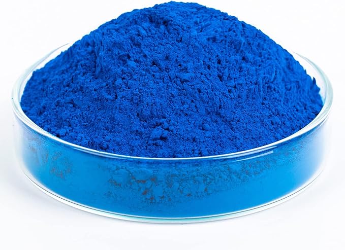 GOODTAKE Concrete Pigment, Blue Iron Oxide Pigment Powder, Concrete Cement Dye Color Coloring Powder for Brick, Tile, Clay, Lime, Mortar, Grout, Plaster, Paint, Bath Bombs (Blue, 4 oz)