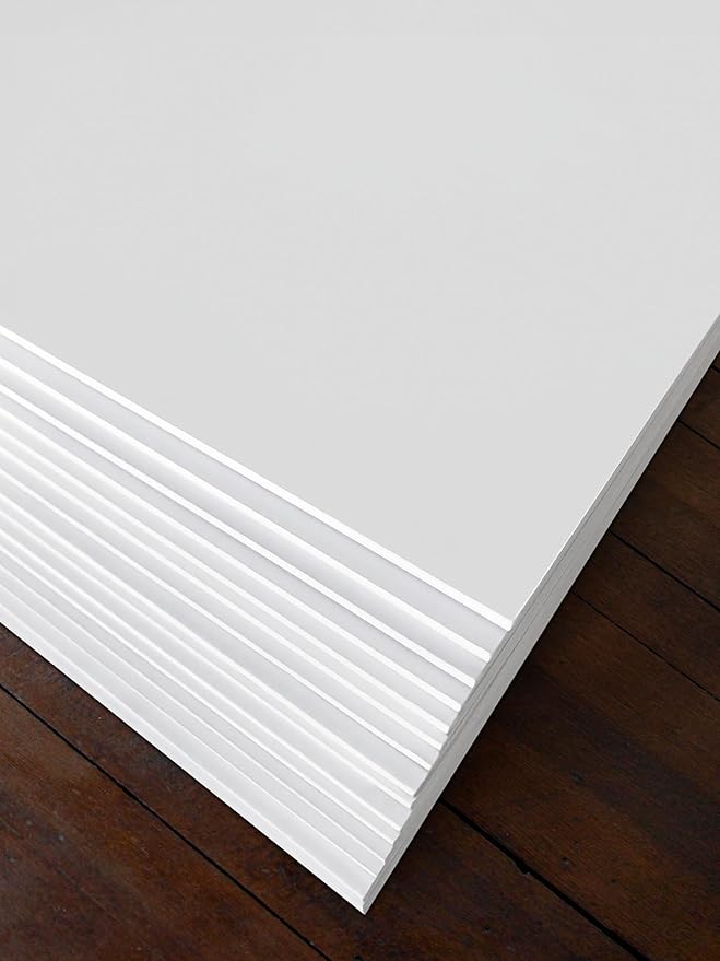 White Foam Board 12 x 16 x 1/8" (3mm) Inch, 15 Pack Acid-Free Foam Core Poster Board Sheets for Art, Crafts, Presentation, Vision Board, Signboard, and Party Decorations