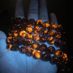 85pcs 4mm Natural Flame Yooperlite Stone Beads Round Healing Energy Power Stone Beads for Jewelry Making DIY Bracelet Necklace Earrings 15" (Flame Stone, 4mm)
