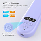 PPESULK Cordless UV Light for Resin Curing, 3000mAh Rechargeable Fast UV Light with 34 Beads and LCD Timer Display, Portable UV Resin Curing Machine for Resin Molds, Jewelry Making, DIY Crafts