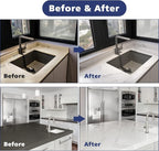 NADAMOO White Marble Countertop Paint Kit for Kitchen Bathroom, Counter Top Refinishing Kit Cover Up to 35 SQ. FT.