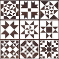 Barn Quilt Stencils for Crafts Reusable 12” Quilt Block Stencil Drawing Templates for Painting on Wood Wall Canvas Fabric