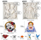 Skeleton Bride and Groom Clay Molds for Crafts