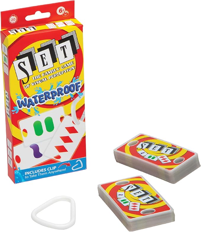 PlayMonster Set Card Games for Kids - Matching Game, Pool, Summer Toys, Pool, Travel Games, Memory, Learning Game, Multi-Player, Ages 6+