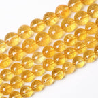 10mm 36Pcs Natural Citrine Beads for Jewelry Making Gemstone Round Loose Beads DIY Bracelet Necklace