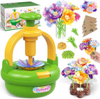TingingYuli Arts and Crafts Kit for Kids Ages 4-8, Flower Bouquet Toys,DIY Flower Market Toys,Build Your Bouquet,Educational Christmas Birthday Gifts for 3 4 5 6 7 8 9 Year Old Girls-Green