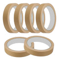 MECCANIXITY Masking Tape 0.7 Inch x 21 Yard Painter's Tape Brown Paint Tapes for DIY Crafts Arts Drawing Decoration Labeling Car Painting Artist Teachers, Pack of 6