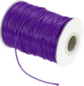MECCANIXITY Waxed Cord 1.5mm Waxed Thread 87 Yard Wax String Leather Cord for Bracelet Making, Necklaces, Beading, Jewelry Making and DIY Crafts(Dark Purple)