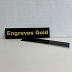 Blank Metal Plates for Laser Engraving - 4 Pack | Aluminum Sheets 0.020" Thick | CO2, Diode, Fiber Laser Compatible | Multiple Sizes & Colors (Black (engraves gold), 1.5x3 inch)