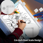 A3 LED Light Box for Tracing, elice Artist Drawing Lightbox Light Table Light Pad Light Copy Board, Up to 8000 Lux Super Bright Lightpad for Cricut Weeding Vinyl, Diamond Painting, Sketching (White)