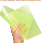 uxcell 4Pcs A4 Gel Light Lighting Filter Overlay Transparent Color Correction Plastic Vinyl PVC Sheets Photography Television Fluorescent Green,0.3mm