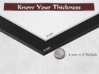 Shape Retention EVA Cosplay Foam 4mm (1mm-10mm) 14x39 inch White or Black High Density EVA Foam Sheets. Premium 85 kg/m3 Heat Shape Material for DIY Convention or Halloween Costumes by The Foamory