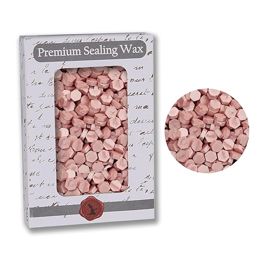 Premium Sealing Wax Beads 2 OZ. 350 pcs + Champagne Pearl