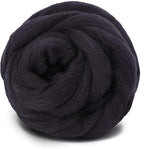 3.53oz Wool Roving Yarn, Wool Felting Supplies, Pure Wools, Chunky Yarn, Spinning Wool Roving for Needle Felting Wet Felting DIY Hand Spinning (Dark Brown)