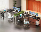 Coleshome 66" L Shaped Gaming Desk, Corner Computer Desk, Sturdy Home Office Computer Table, Writing Desk, Larger Gaming Desk Workstation, Black