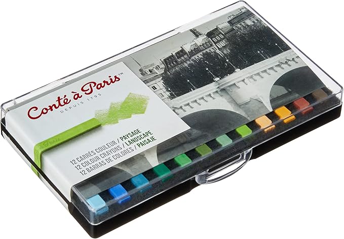 Conté à Paris Conte Crayon 12 Assorted Landscape Set