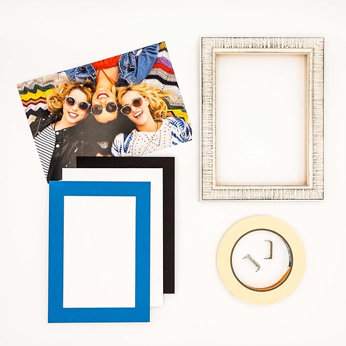 11x14 Mat for 8.5x11 Photo - Precut Bay Blue Picture Matboard for Frames Measuring 11 x 14 Inches - Bevel Cut Matte to Display Art Measuring 8.5 x 11 Inches - Acid Free ONE MAT
