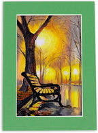 6x8 Mat for 8x10 Frame - Precut Mat Board Acid-Free Show Kit with Backing Board, and Clear Bags Bright Green 6x8 Photo Matte Made to Fit a 8x10 Picture Frame Matboard for Framing, Pack of 10 Mats