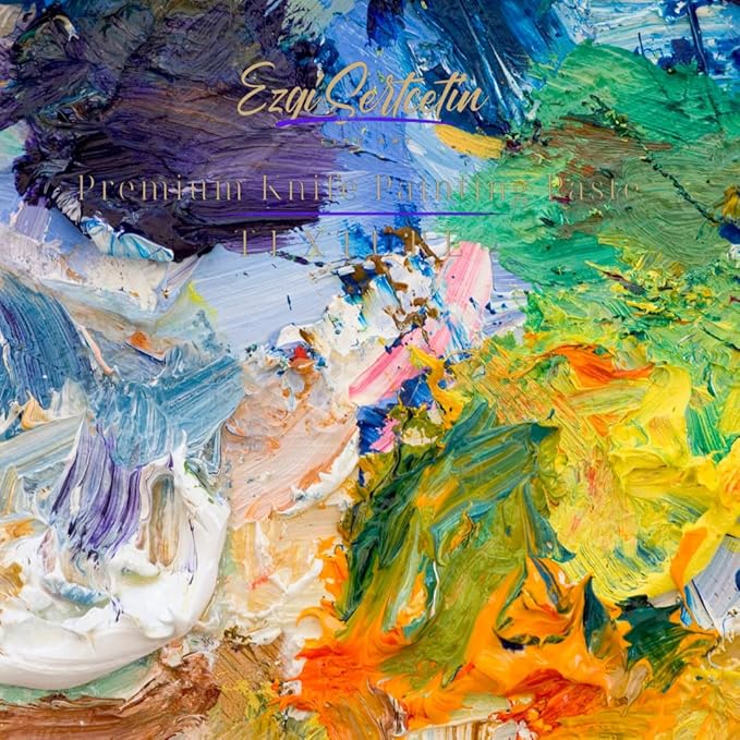 Premium Palette Knife Painting Paste|Texture Paste|Authentic Bright Colors|Ready to Use|Easy to Apply| 6oz (Turquoise Avare)
