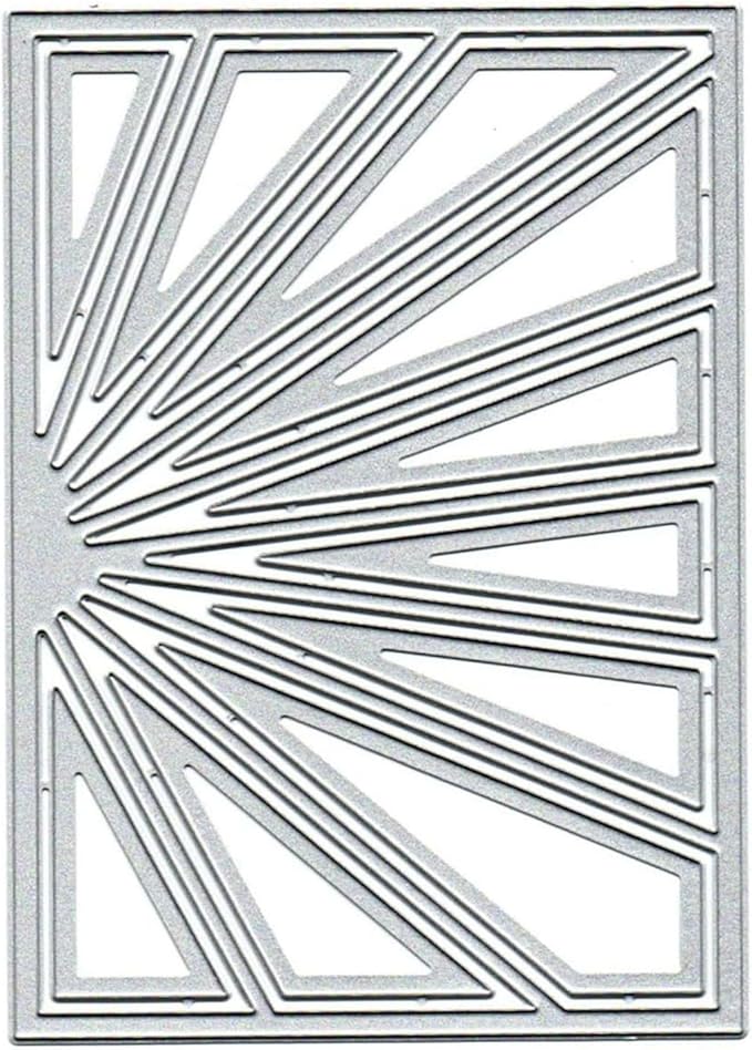 Cutting Dies Metal Stencils Scrapbooking Tools Flowers Lace Frame DIY Embossing Template for Paper Card Making Album Arts Crafts Supplies (Sun Frame-14x10cm)