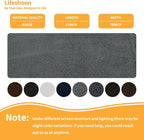 Fabric Repair Patches, 17X79 Inch Self-Adhesive Suede Patches Tape Durable, DIY Large Fabric Repair for Sofa, Couches, Furniture, Chair, Clothing （17X79 Inch, Dark Grey）