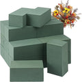 IHDYPPEW 20 PCS Green Floral Foam Blocks, 6"L x 3"W x 2.5"H Floral Foam for Flower Arrangements, Dry and Wet Florist Foam for Flowers, Flower Foam Bricks for Flowers Business, Outdoor, Weddings