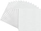 ARTEZA Canvases for Painting, Pack of 14, 10 x 10 Inches, Square Blank Art Canvas Boards, 100% Cotton, 12.3 oz Gesso-Primed, Art Supplies for Adults and Teens, Acrylic Pouring and Oil Painting