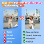 Uinkit 4Mil Thicker Single-Sided Self-Adhesive Laminating Sheets 100Pack (Bulk Supply) Letter Size 8.5x11"- Bulk Laminating Paper for Businesses, Schools & Restaurants - No Heat Machine Needed