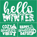 Cozy Christmas Stencil Reusable Self Adhesive Silk Screen Stencil Chalk Paste Stencil Crafts on Wood, Fabric, Winter Silk Screen Transfer for Coffee Bar/Office/Home, Indoor Outdoor Christmas Decor