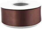 Humphrey's Craft 1-1/2 Inch Brown Double Faced Satin Ribbon - 25 Yards Variety of Color for Crafts Gift Wrapping DIY Bows Bouquet Decoration Sewing Christmas Tree Wedding and Invitation Card.