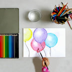 PATIKIL Watercolor Pencil, 6Pcs Water Soluble Pencils for Blending, Coloring, Sketch Drawing, Painting, Emerald Green