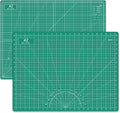 Headley Tools Thickened 18 x 24 Inch Self Healing Sewing Cutting Mat, A2 Rotary Cutting Sewing Mat for Crafts, Double Sided 5-Ply Table Cutting Board for Fabric Quilting Leather Hobby, (Green)