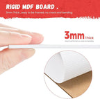 Simetufy 12 Pack 12x16 Inch Large Canvas Boards for Painting Flat Canvas Panels, Gesso Primed Acid-Free 100% Cotton for Acrylic Oil Watercolor Tempera Paint
