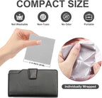 SEVENWELL 50pcs Jewelry Cleaning Cloth Gray Polishing Cloth for Sterling Silver Gold Platinum Small Silver Polish 8x8cm