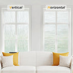 Haton Window Privacy Film, Frosted Glass Privacy Window Clings, Sun Blocking Frosting Opaque Coverings, Static Cling Removable Decorative Stickers for Home Door, Non-Adhesive 23.6" x 78.7"