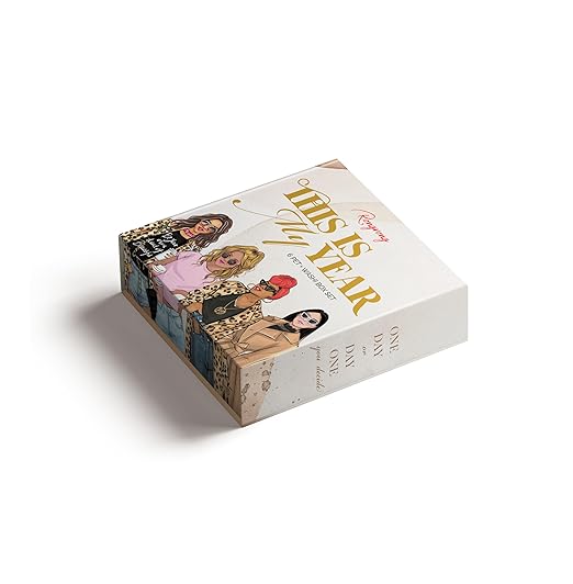 Rongrong This is My Year PET + Washi Tape Box Set – Dream Big & Plan Bold! Motivational Tapes with Chic Art for Planners, Journals, Scrapbooking, Hobonichi & Creative Goals