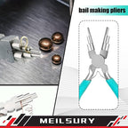 3-Piece jewelry pliers set includes a 6-in-1 bail making looping pliers, nylon jaw pliers, and Wire Looping and Bending plier tools for crafting, beading, and repairing